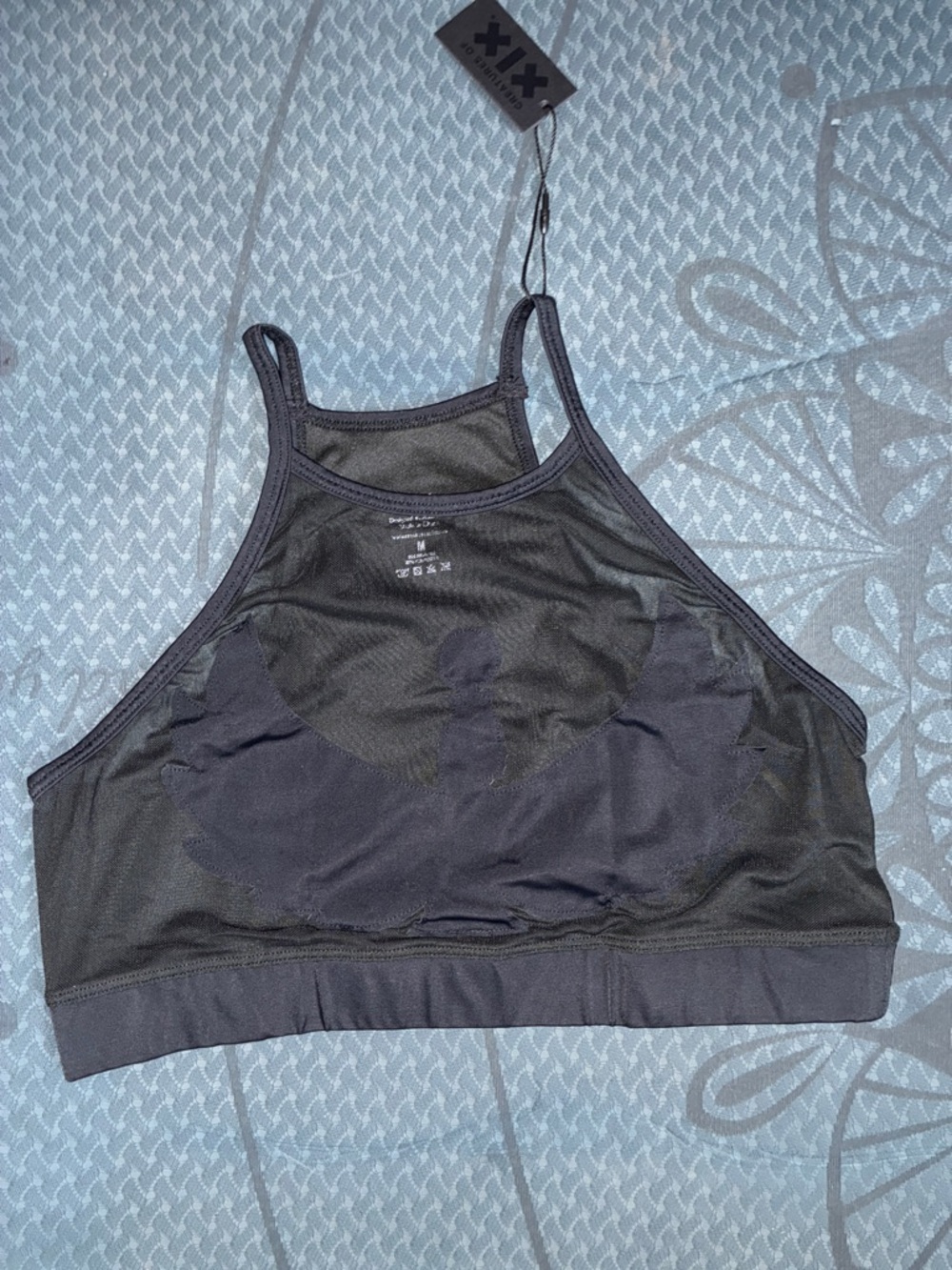 High-Neck Black Sports Bralette